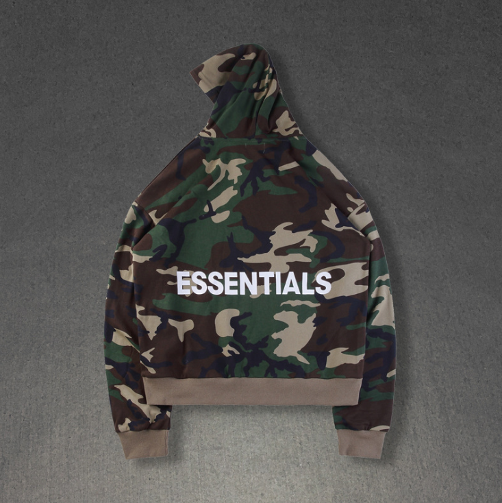 Fear to god Essentials Hoodie and Letter Print Apparel Set